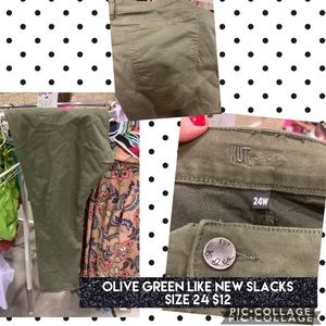 Green slacks